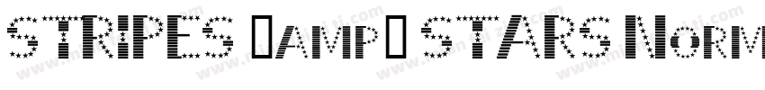 STRIPES & STARS Normal字体转换